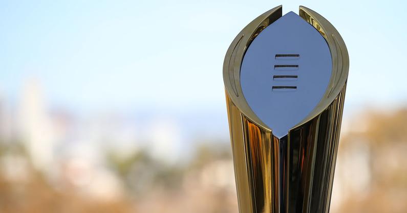 College Football Playoff National Championship Trophy | Image Credit: Icon Sportswire Getty Images