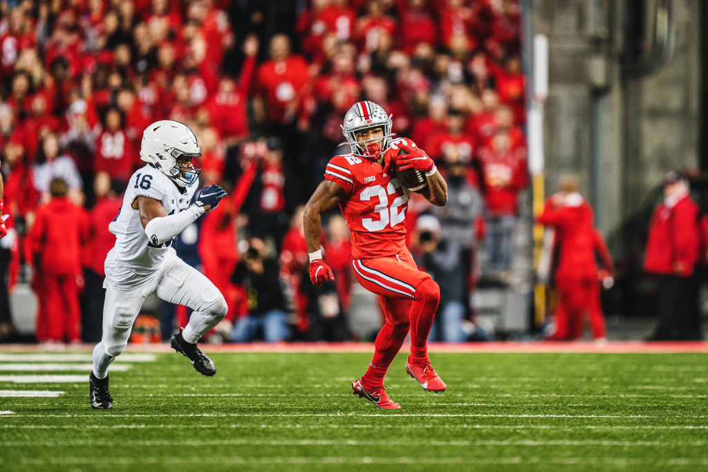 Ohio State RB TreVeyon Henderson vs Penn State 2021 | Image Credit: The Ohio State University Department of Athletics