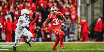 Ohio State RB TreVeyon Henderson vs Penn State 2021 | Image Credit: The Ohio State University Department of Athletics