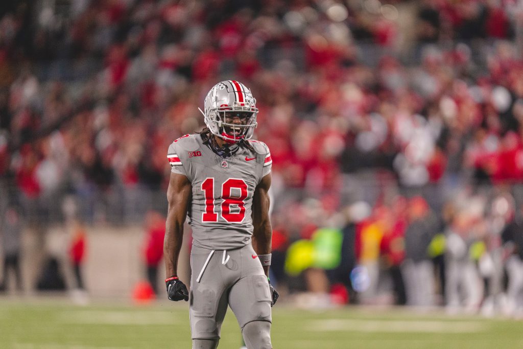 Ohio State WR Marvin Harrison Jr vs. Michigan State | Image Credit: The Ohio State University Department of Athletics