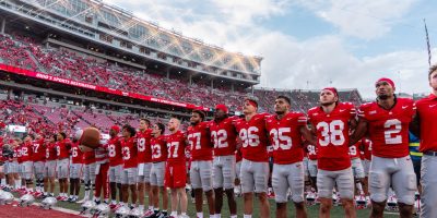 Ohio State football players singing Carmen Ohio | Image Credit: The Ohio State University Department of Athletics