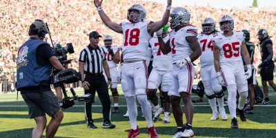 Ohio State QB Will Howard vs. Oregon in Autzen Stadium | Image Credit: The Ohio State University Department of Athletics