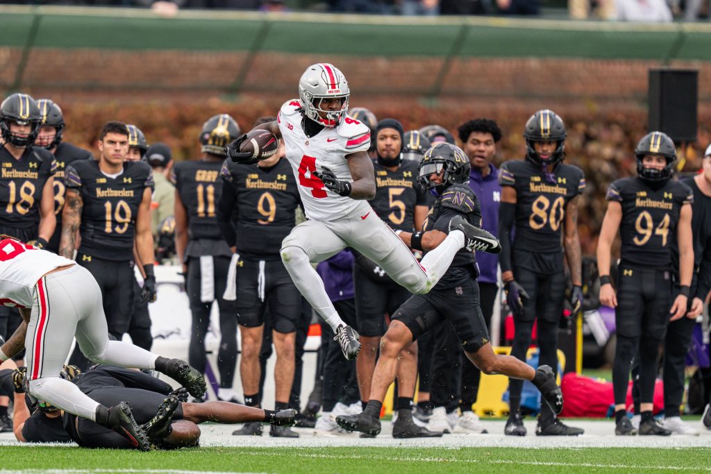 Ohio State WR Jeremiah Smith vs. Northwestern | Image Credit: The Ohio State University Department of Athletics