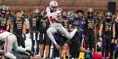 Ohio State WR Jeremiah Smith vs. Northwestern | Image Credit: The Ohio State University Department of Athletics