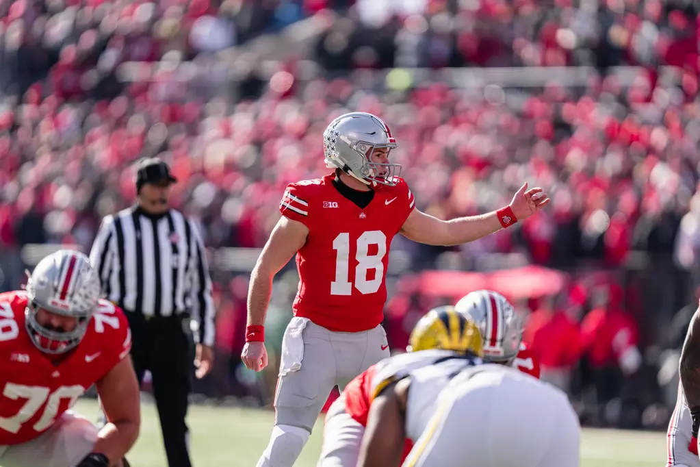 Ohio State QB Will Howard against Michigan | Image Credit: The Ohio State University Department of Athletics