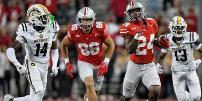 Ohio State running back Sam Williams-Dixon breaks free against Western Michigan in Week 2. (Adam Cairns/Columbus Dispatch / USA TODAY NETWORK)