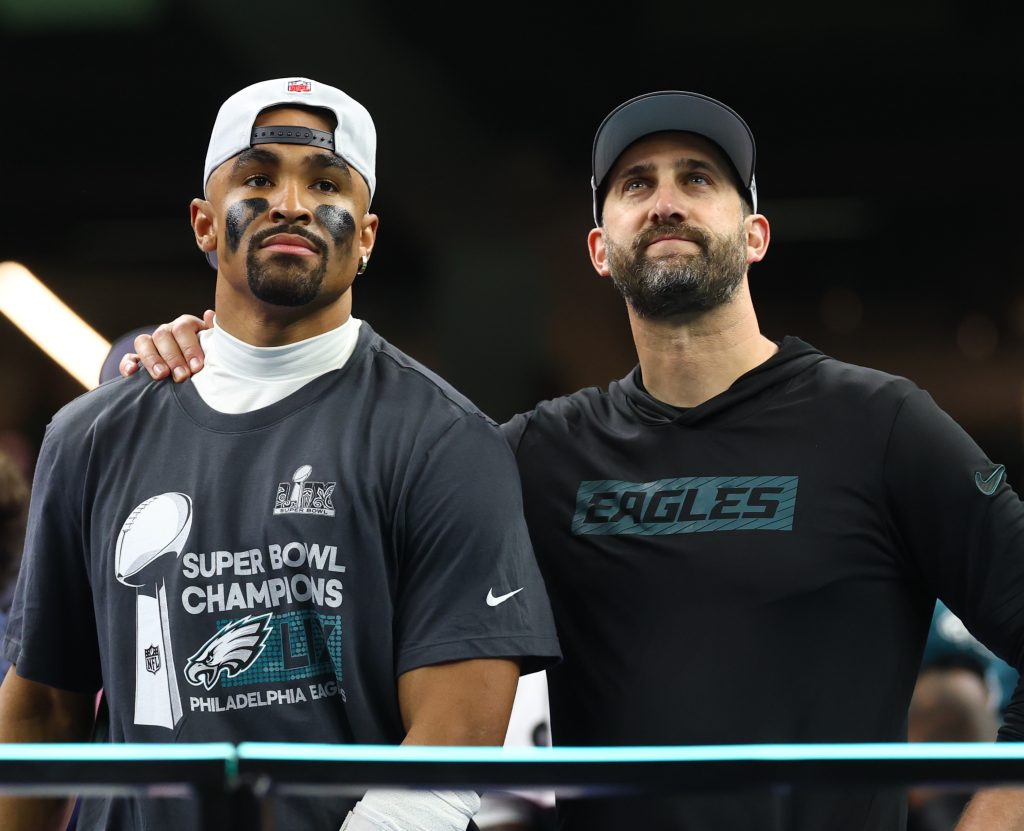 Philadelphia Eagles head coach Nick Sirianni and quarterback Jalen Hurts | Image Credit: Philadelphia Eagles and NFL