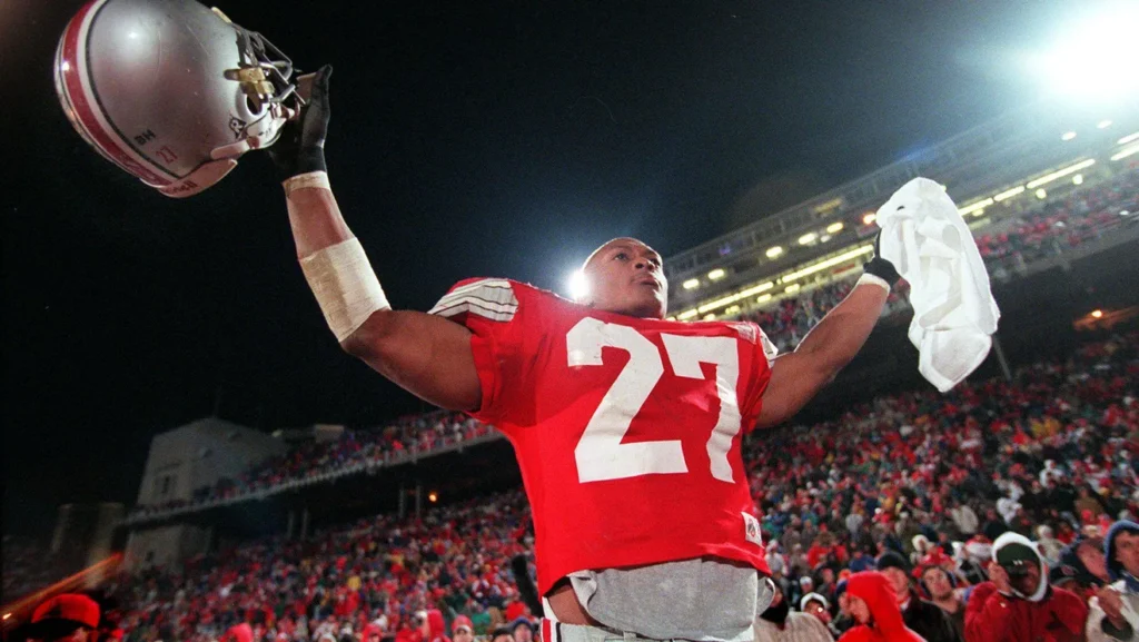 Ohio State running back Eddie George | Image Credit: The Columbus Dispatch