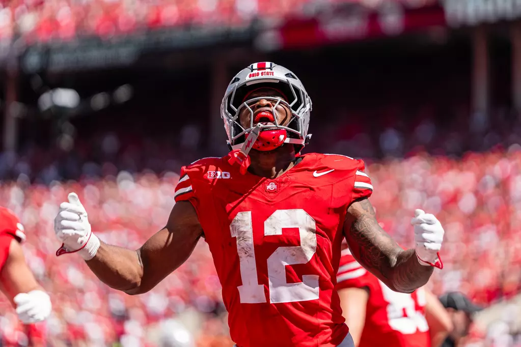 Ohio State running back CJ Donaldson against Texas | Image Credit: The Ohio State University Department of Athletics