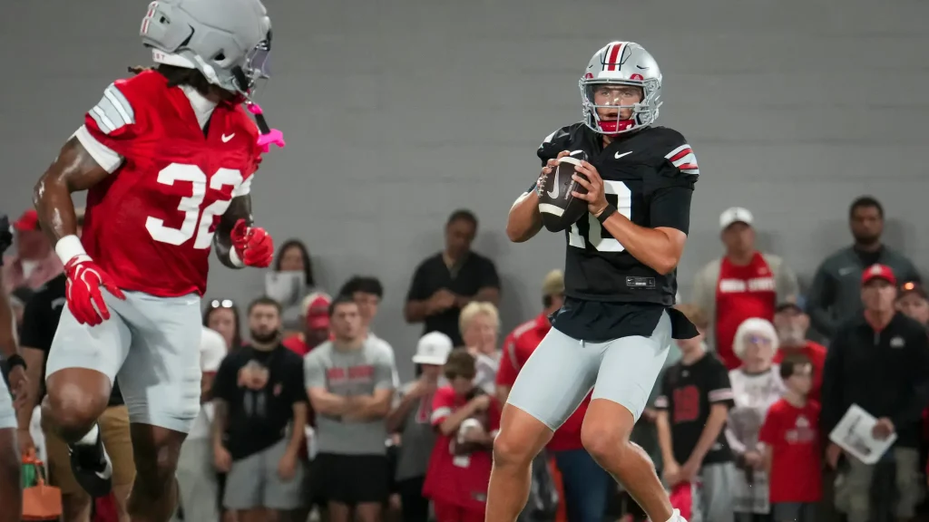Isaiah West has become a highly important piece for Ohio State amid issues in the RB room | USA TODAY Network via Reuters Connect