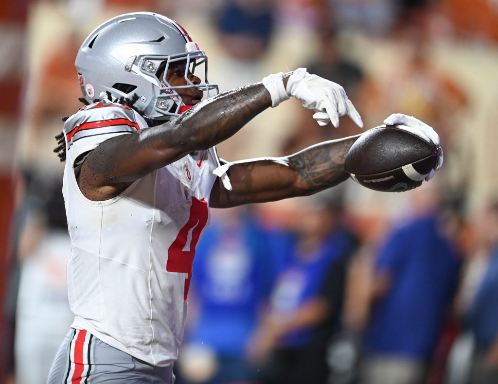 Ohio State wide receiver Jeremiah Smith against Texas | Image Credit: Justin Cohen Photography/The Silver Bulletin