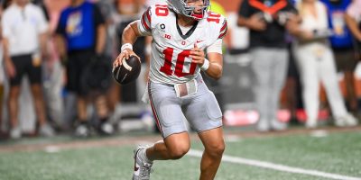 Ohio State quarterback Julian Sayin against Texas | Image Credit: Justin Cohen Photography/The Silver Bulletin